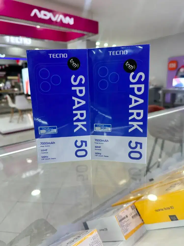 Tecno spark 50 8/128 new, bisa cicilan cukup ktp aja