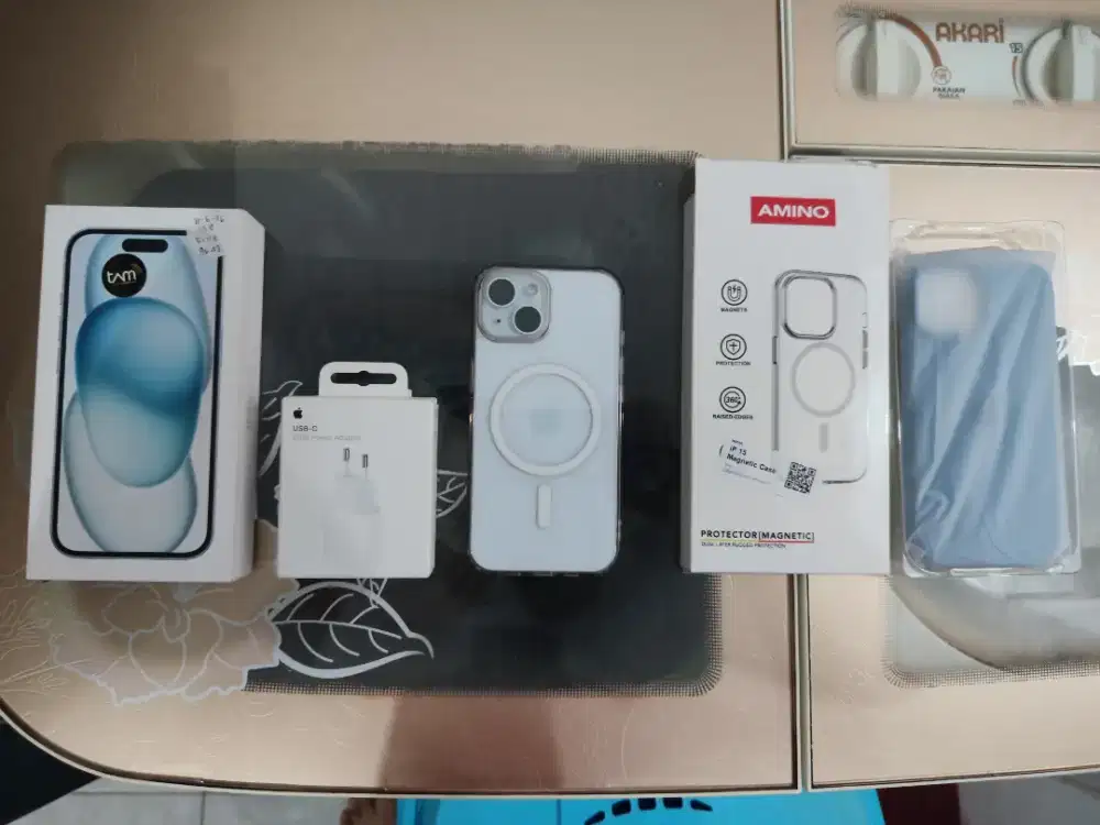 Iphone 15 Blue Ibox(128 GB ) Baru 2 Bulan Mulus 100% Dan Masih Garansi