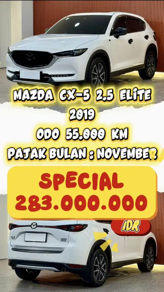 [ 5 YEAR WARRANTY ] MAZDA CX-5 2.5 ELITE AT 2019 SIAP LANGSUNG PAKAI