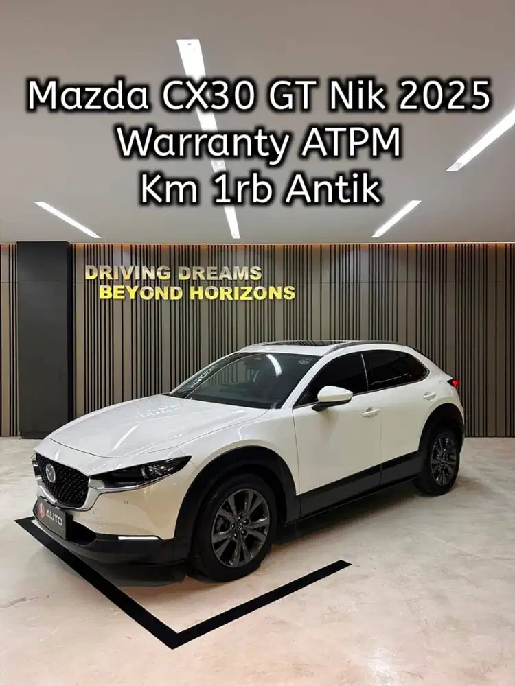 Mazda CX30 2.0 GT AT Facelift 2026 Putih Km1rb D2023 Nik 2025