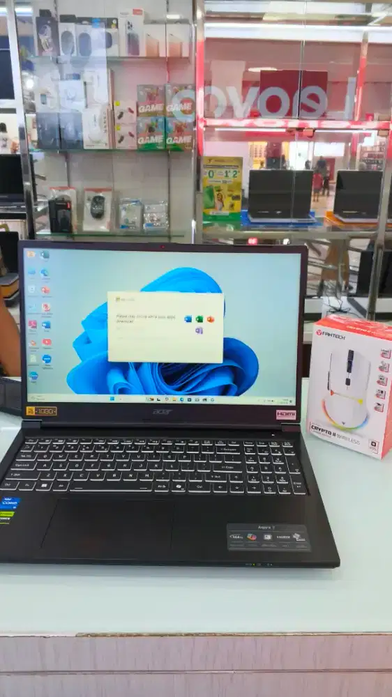 Cicilan laptop Acer aspire 7 pro rtx 3050 6gb cuma ktp