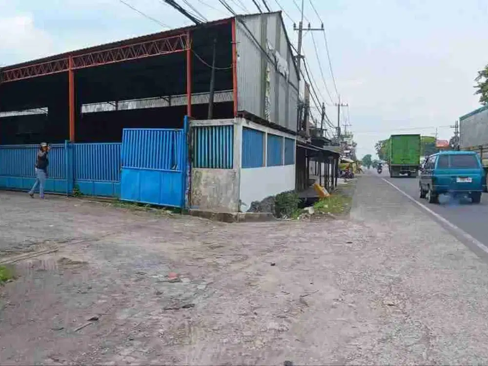 Di jual gudang 0 jalan raya Pandaan