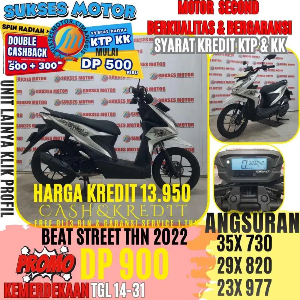 BEAT STREET TAHUN 2022 BERGARANSI CASHBACK UPTO 3OORBUAN
