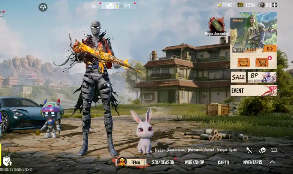 Akun PUBG Mobile super sultan level 78 mummy