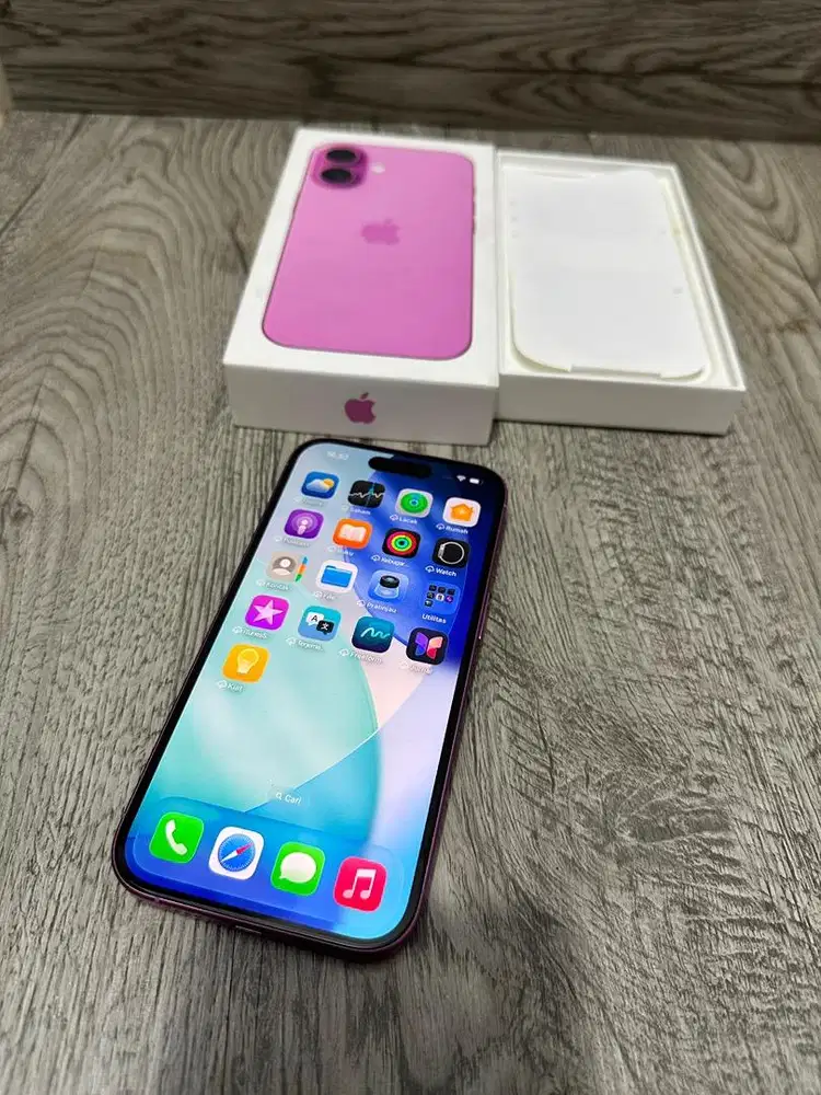 Iphone 16 Plus 128gb Pink IBOX Garansi On April 2027