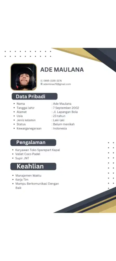 Info loker nya bapak/ibu