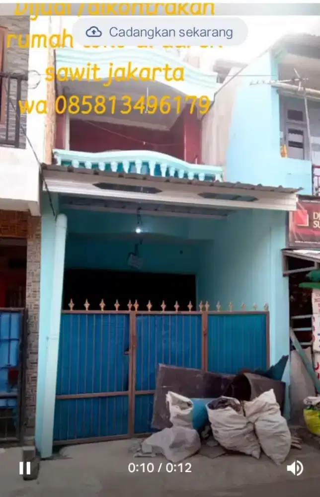 Dijual rumah di PD bambu duren sawit Jakarta Timur