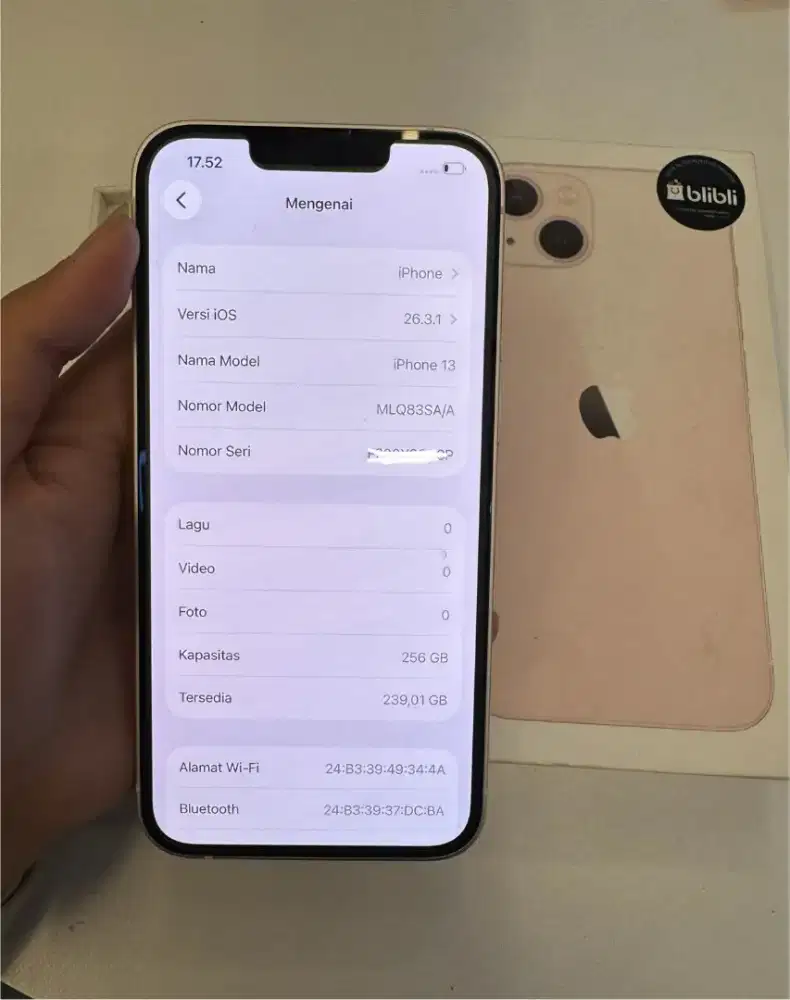 iPhone 13 256 Pink Bh 88%