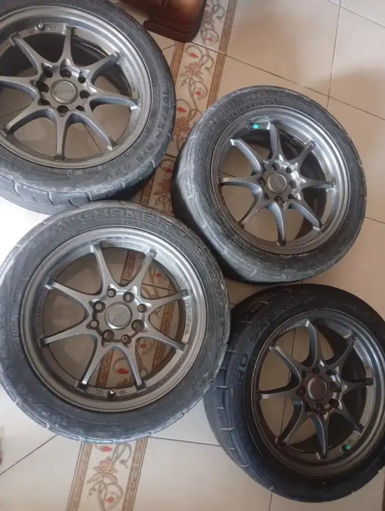 Velg saja ring 15 ce28 gunmetal 4x100/114