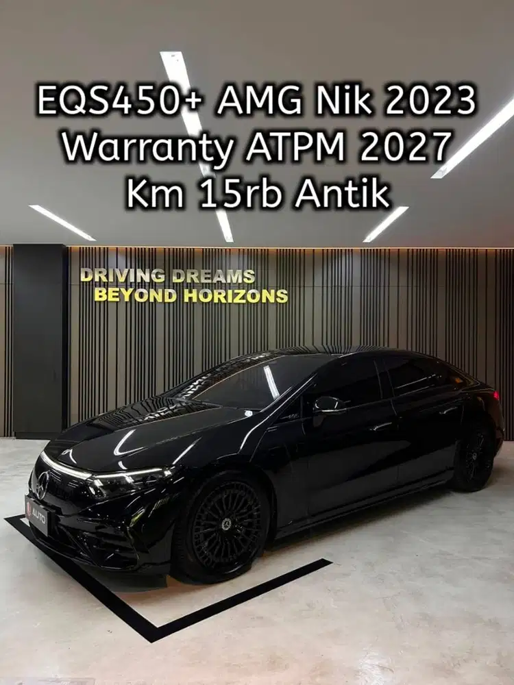 Mercedes-Benz EQS450+ AMG Line Sedan EV 2023 Hitam Km15rb Mercy B2182S