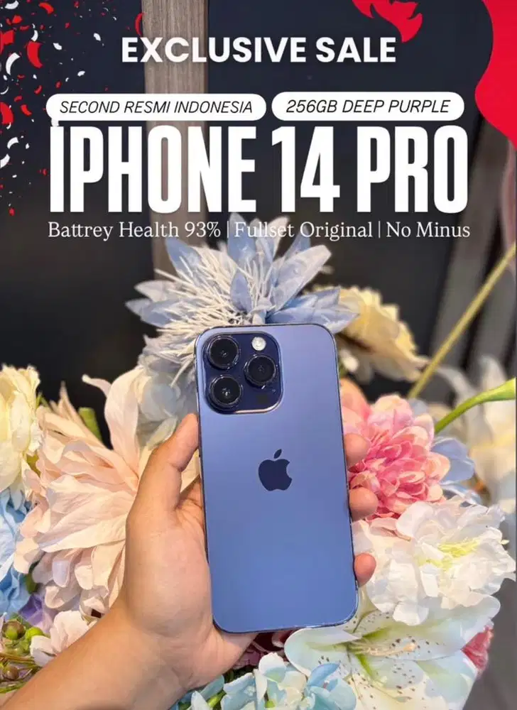 IPHONE 14 PRO 256GB Second Resmi Indo