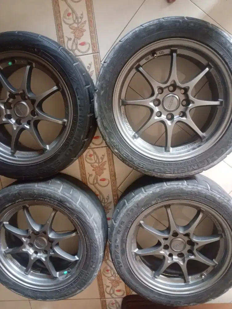 Velg saja ring 15 ce28 pcd 4x100/114 lebar 7