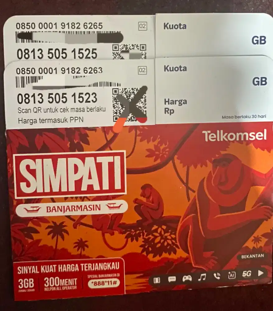 KARTU SIM PERDANA NOMER CANTIK MURAH + KUOTA || BISA NEGO