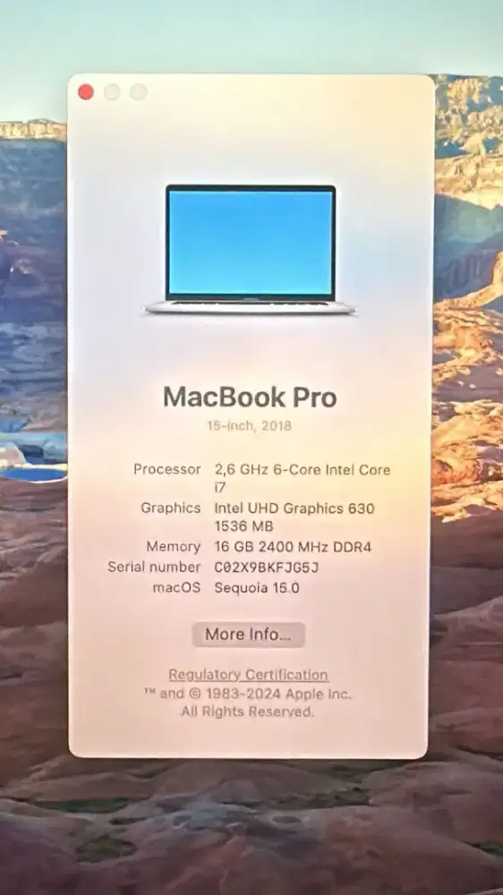 Macbook Pro 2018