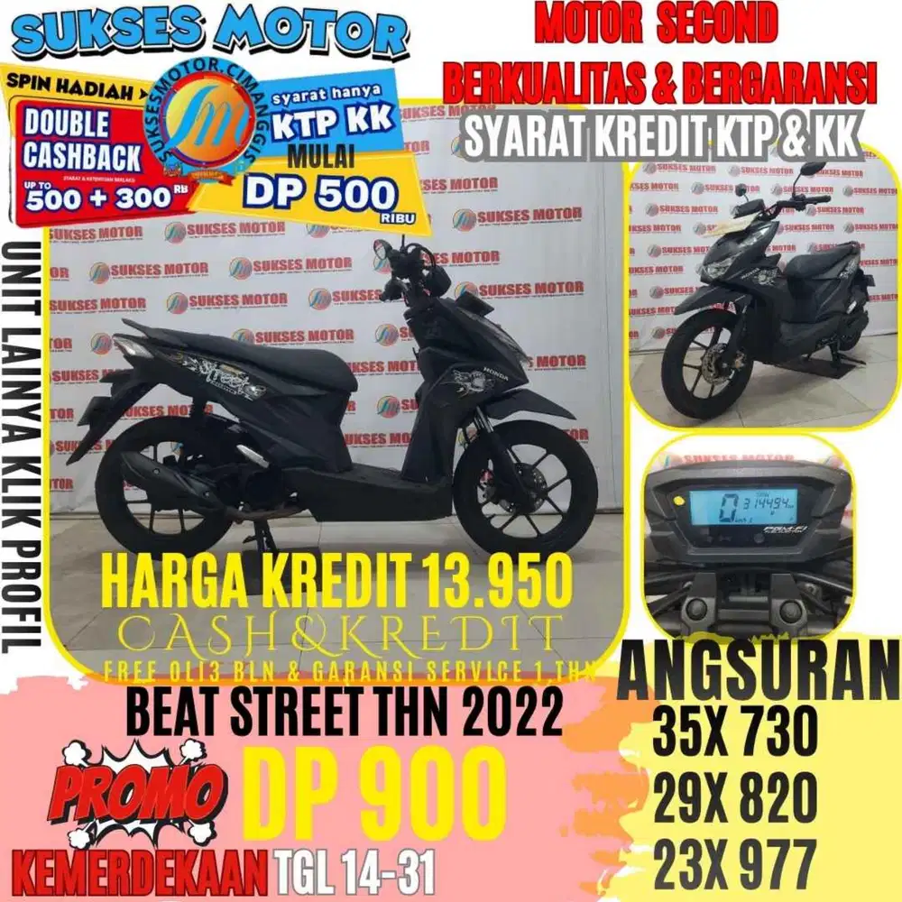 BEAT STREET TAHUN 2022 BERGARANSI CASHBACK UPTO 3OORBUAN