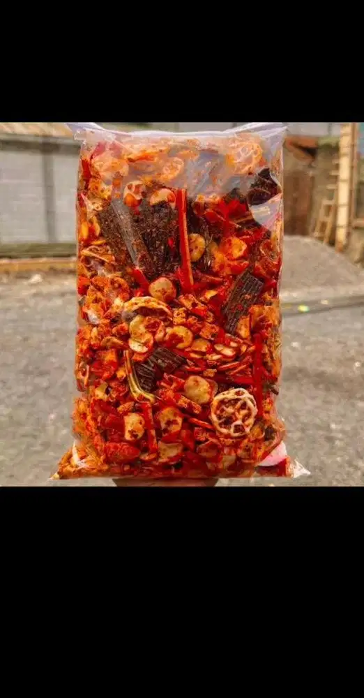 KERUPUK SEBLAK CAMPUR // SEBLAK RONGSOK DAUN JERUK