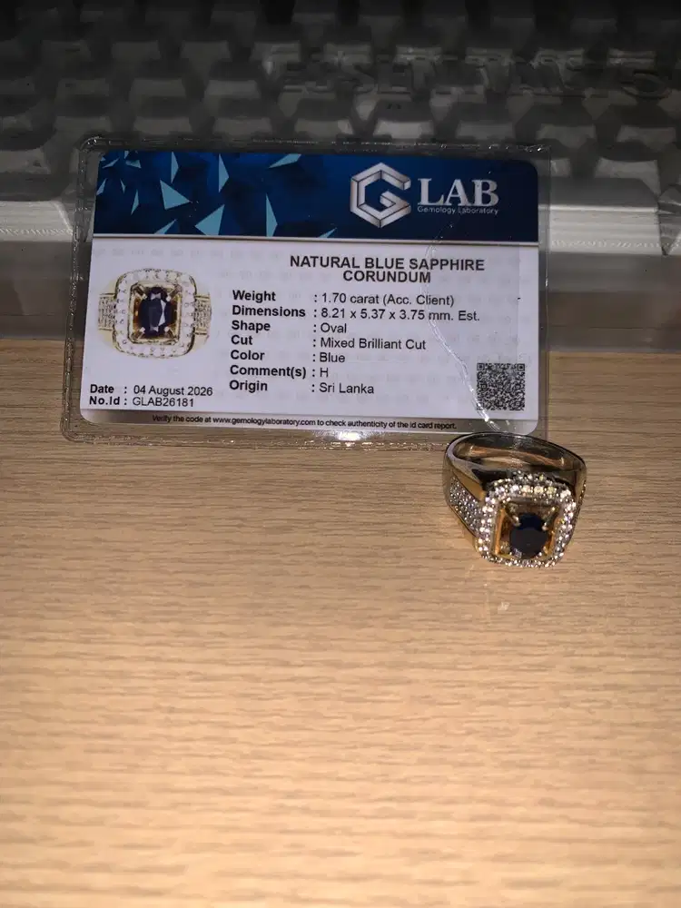 CINCIN BATU SAFIR (ROYAL BLUE)