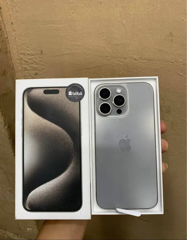 iphone 15 pro max 256gb ibox lengkap ori mulus