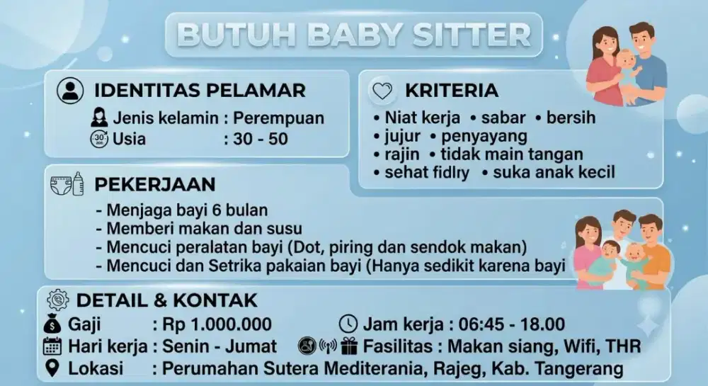 BUTUH BABY SITTER