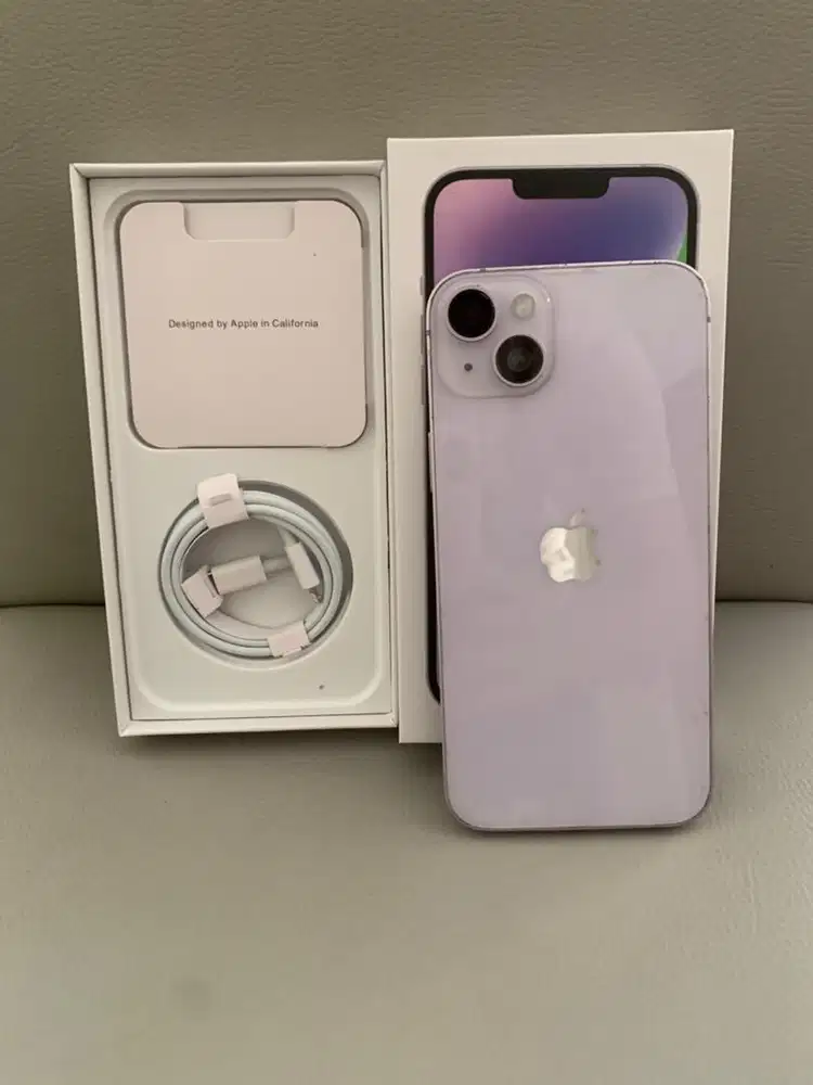 IPhone 14 plus purple 256 GB Full set