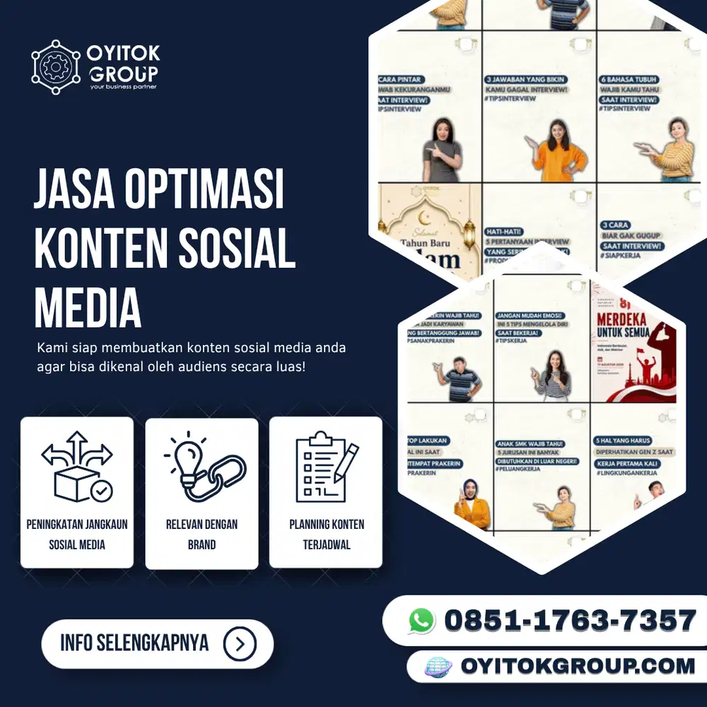 JASA OPTIMASI KONTEN SOSIAL MEDIA TERPERCAYA