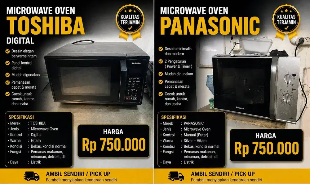 JUAL CEPAT MICROWAVE BEKAS RESTO