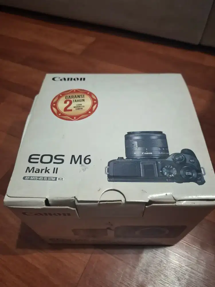 Canon EOS M6 Mark II + 15-45mm IS STM Fullset – Kondisi Normal