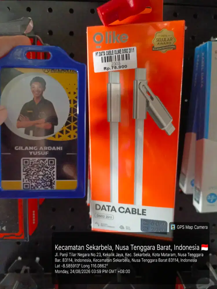 DATA CABLE OLIKE D502 2IN1