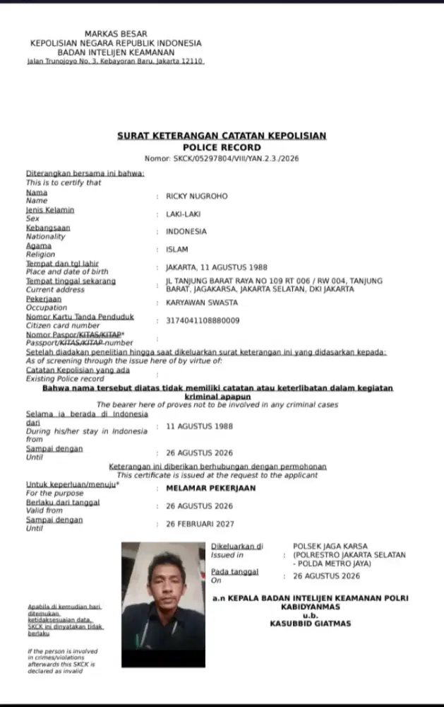 Saya lagi nyari lowongan pekerjaan sopir pribadi