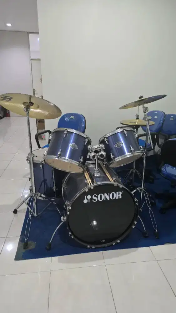 Drum Akustik Sonor Smart Force Xtend Warna Biru Tua Studio