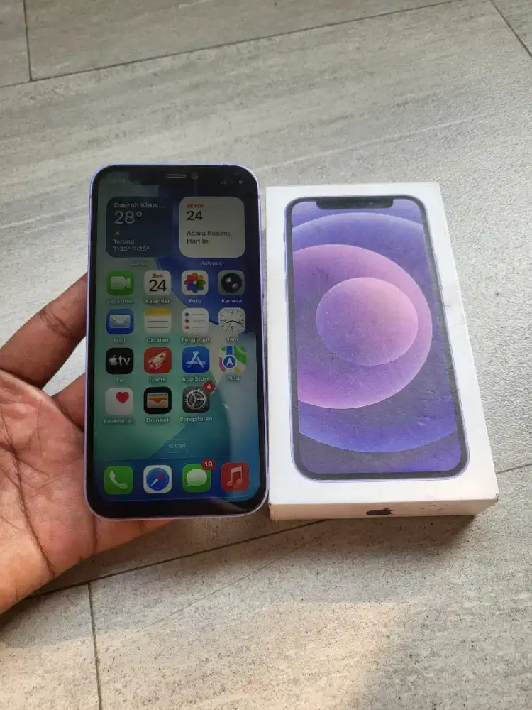 Jual cepat iphone 12 mini 64Gb fullset
