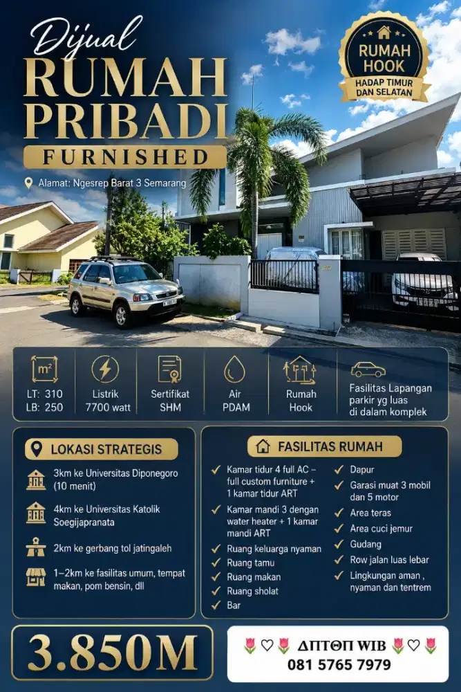 DIJUAL MEWAH 2LT VIEW NGESREP BARAT CEPAT SEGERA