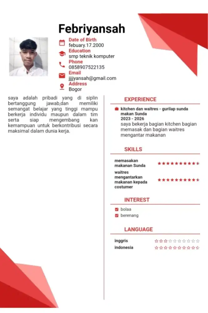 Cari pekerjaan restoran