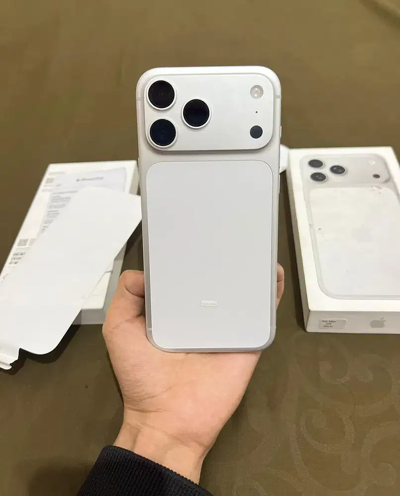 IPHONE 17 PRO MAX 256GB SILVER RESMI IBOX FULLSET ORI