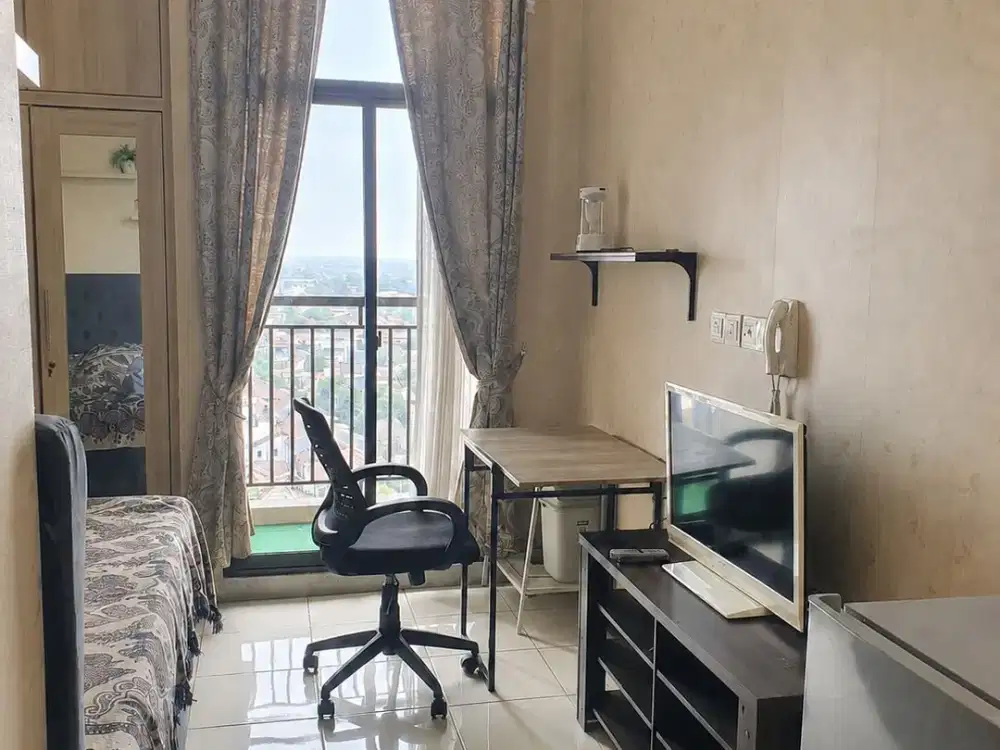 Disewakan Bulanan Murah Apartemen Dave Depok Studio Full Furnish selangkah ke UI