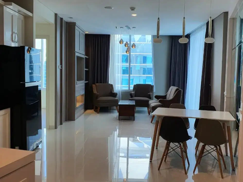 Disewakan Apartemen Regatta Tower London, 115m², 2+1BR, Fully Furnished, High Zone