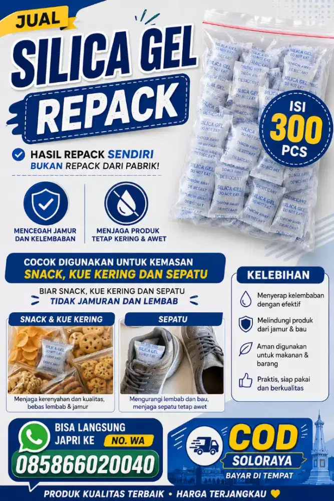 Silica gel repack
