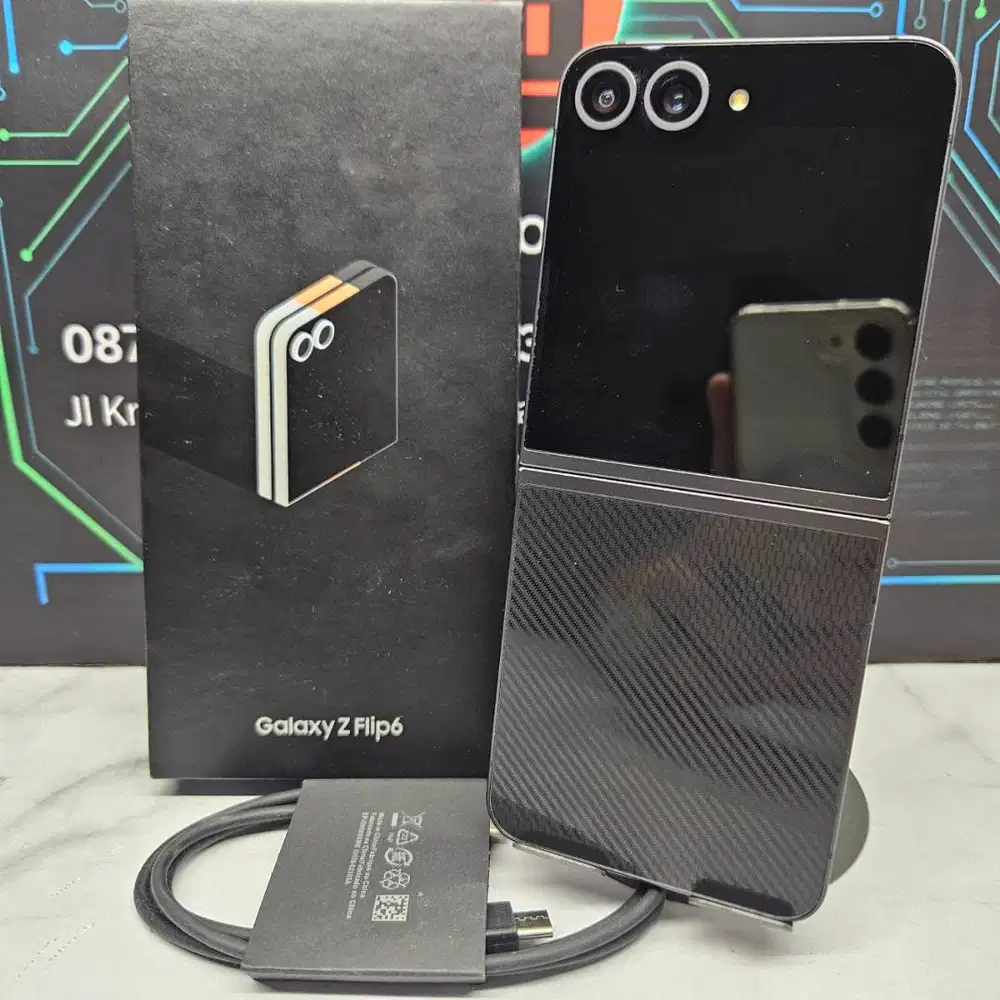 Samsung Galaxy Z Flip 6 12/256GB Black Crafted Exclusive Resmi Fullset