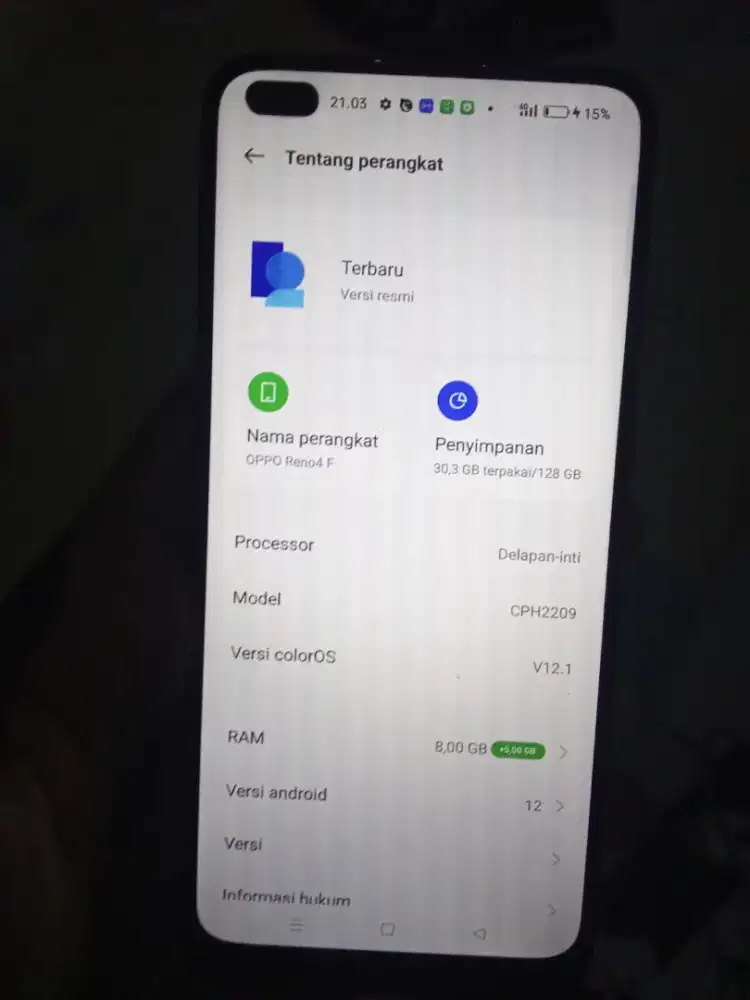 Oppo Reno 4F 8/128..
