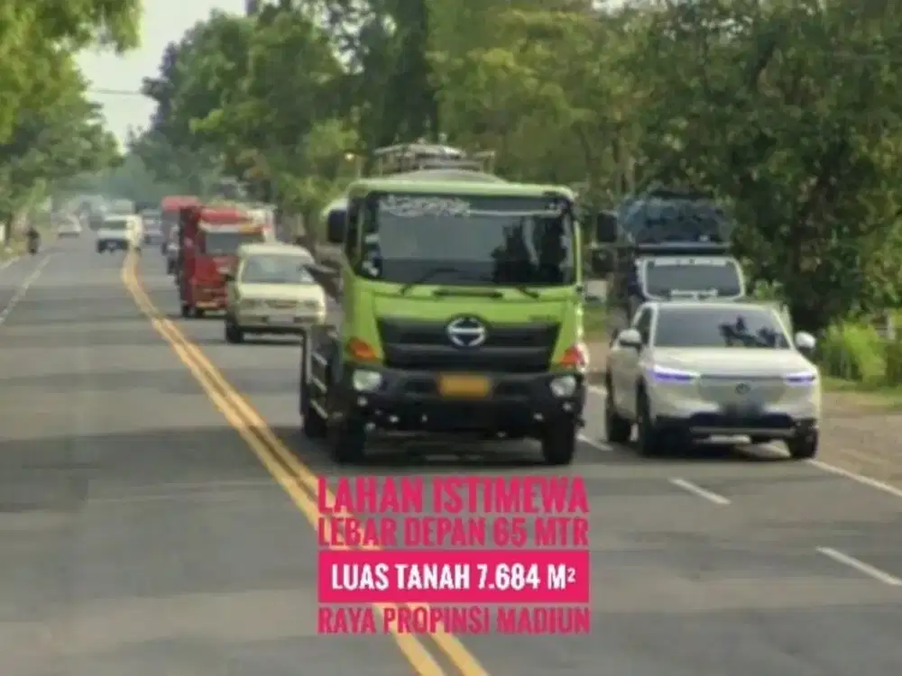 DIJUAL Tanah LD 65 mtr, Sltn Gerbang Tol MADIUN Baguss