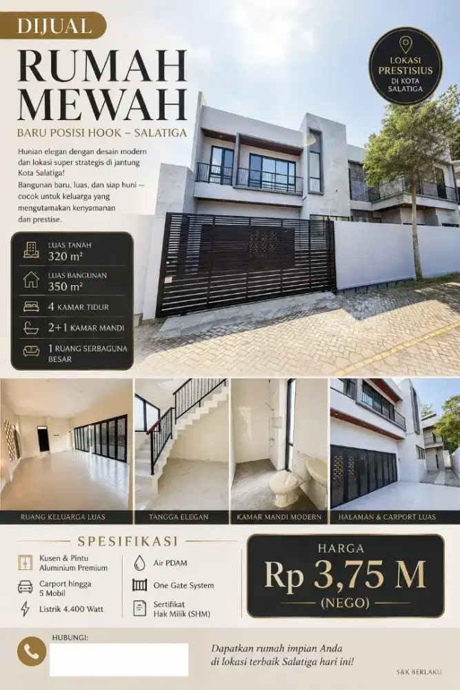 DIJUAL SALATIGA 2LT VIEW MURAH CEPAT SEGERA LUAS