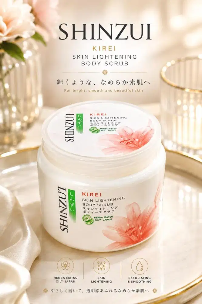 Shinzui kirei skin lightening body scrub 200gram