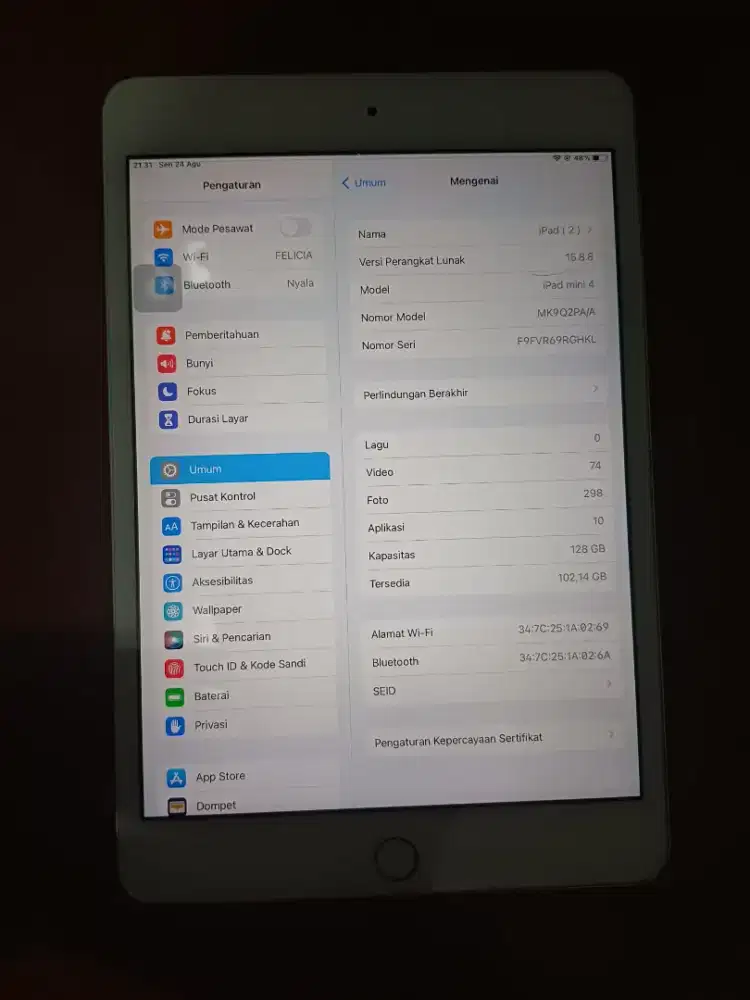 Apple ipad mini 4