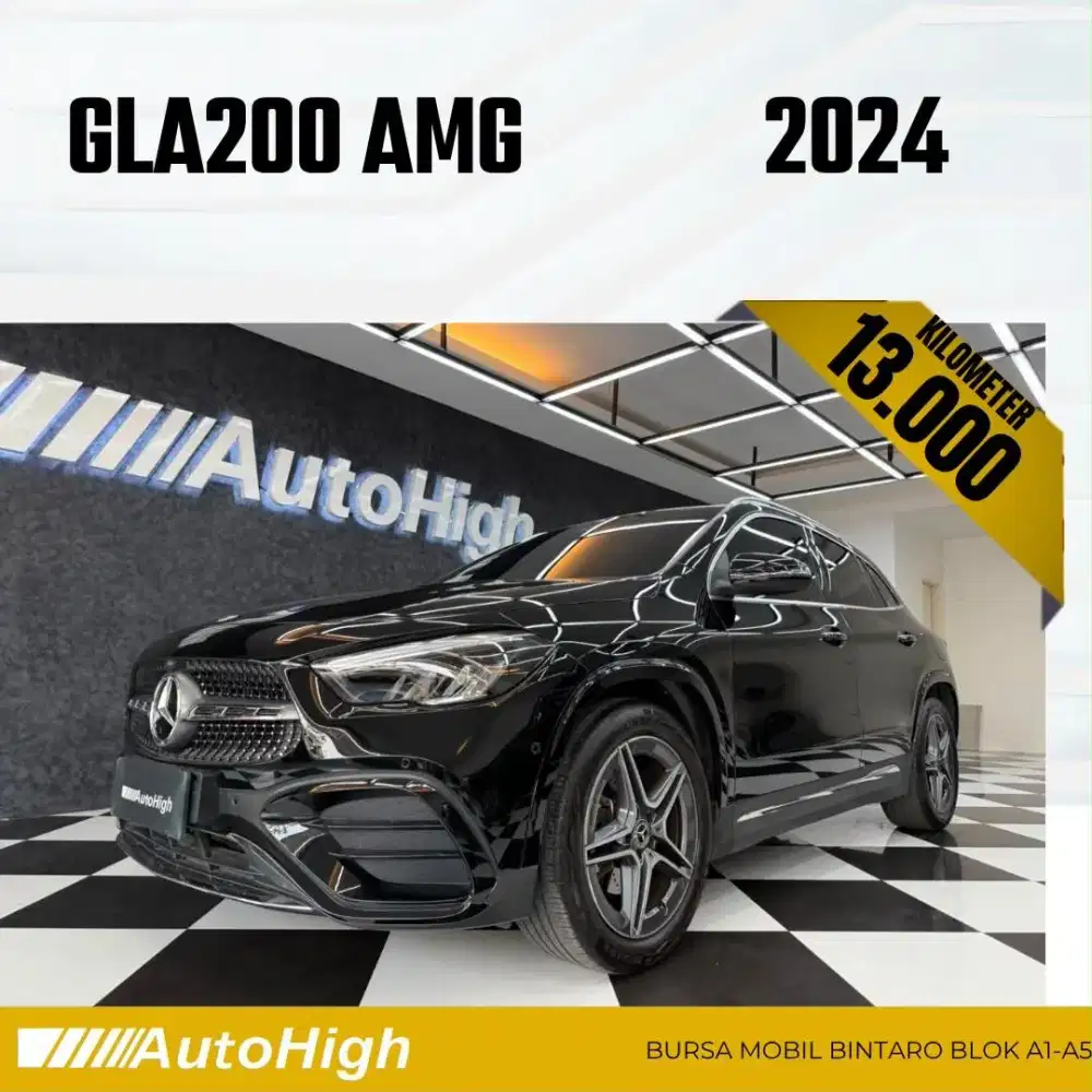 DP10% [Km13.000] GLA200 AMG 2024 Black / GLA 200 Reg 2023 #AUTOHIGH