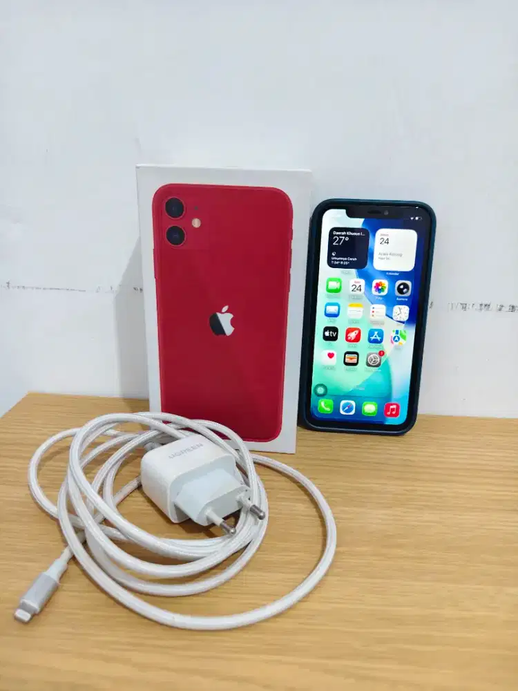 JUAL IPHONE 11 SECOND INTER 128GB RED