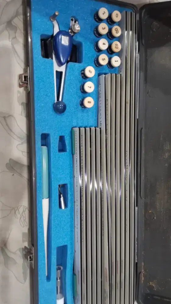 Mesin mechanical lettering set