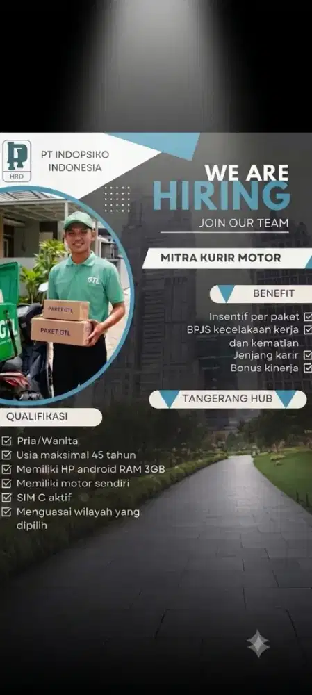 Lowongan Kerja Mitra Kurir