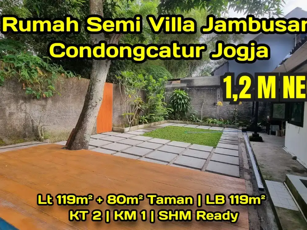 JUAL CEPAT BU RUMAH MURAH JAMBUSARI CONDONGCATUR JOGJA, 1,2M NEGO