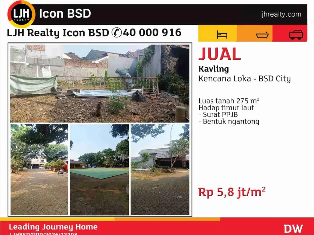Di Jual Kavling Kencana Loka BSD City