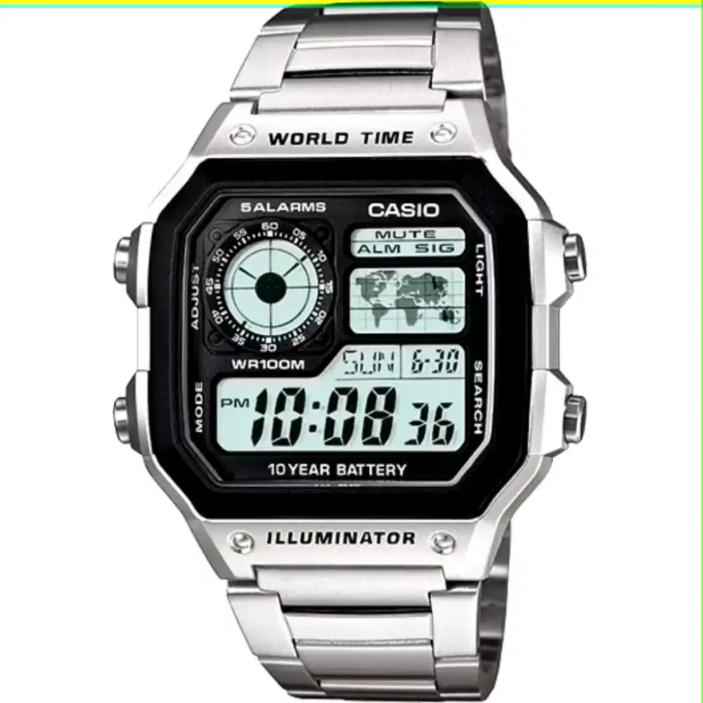 Arloji Casio digital AE1200WHD